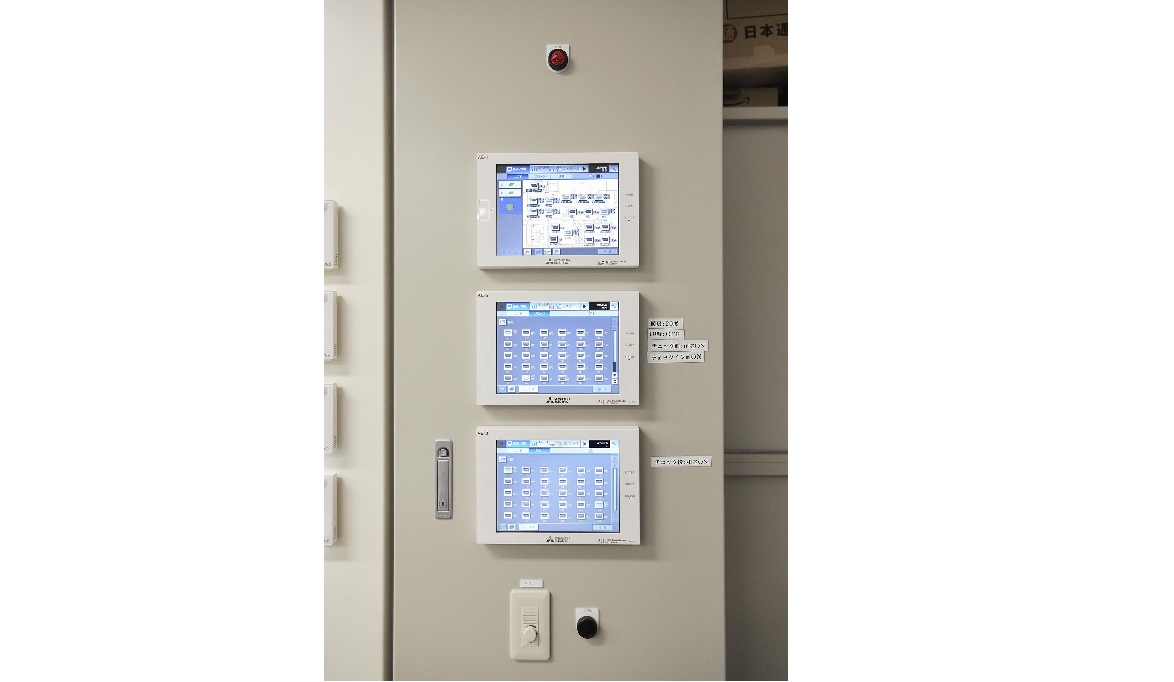 空調冷熱総合管理システムAE-200J。客室の冷暖房、温度を見える化